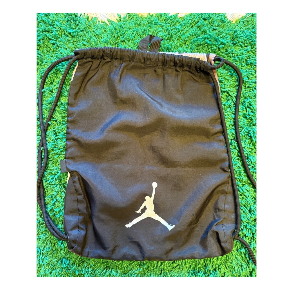 Jordan‎ Drawstring Bag Unisex OS Black Good Jumpman Sackpack Gym Cinch Sack